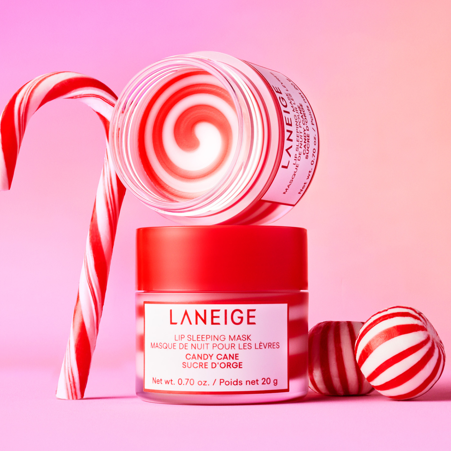 LIP SLEEPING MASK CANDY CANE ( MASCARILLA PARA LABIOS)
